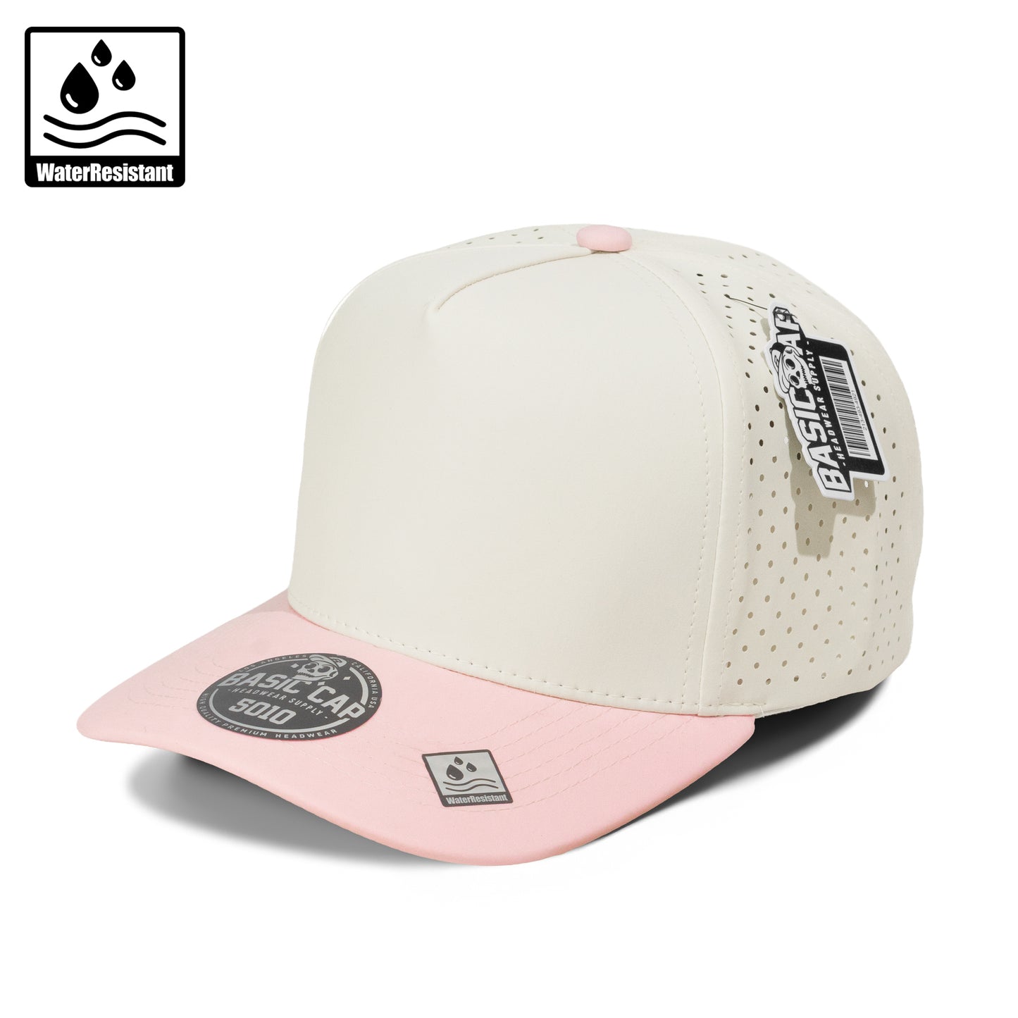 Plain Curve 5Panel Laser Hole Hat Water Repellent 5010