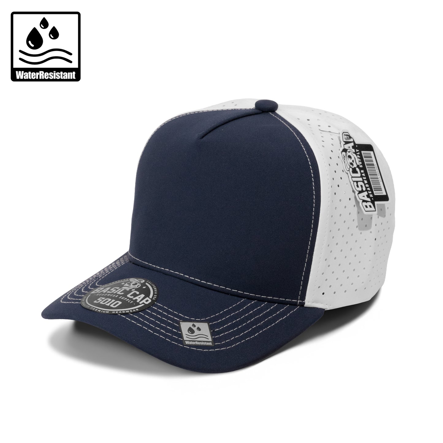 Plain Curve 5Panel Laser Hole Hat Water Repellent 5010