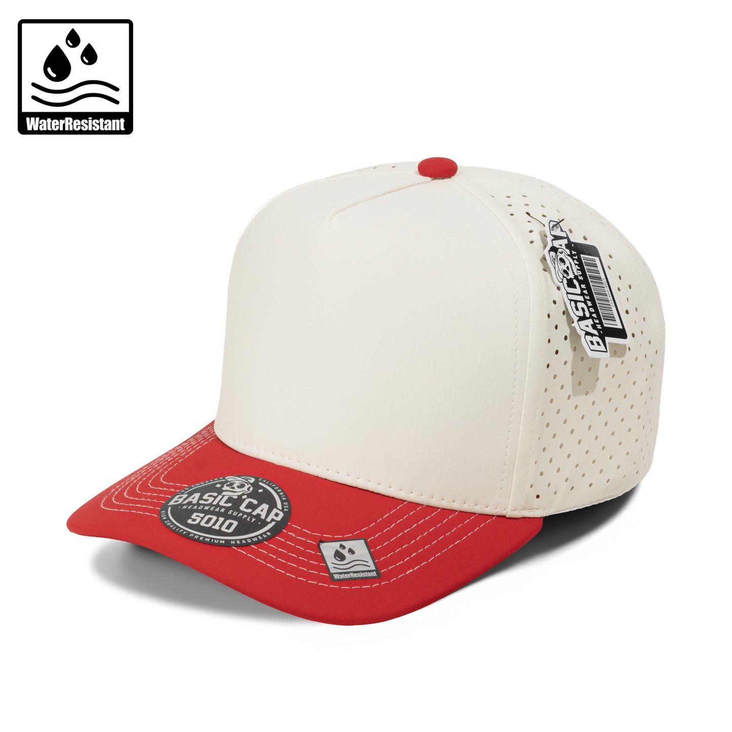 Plain Curve 5Panel Laser Hole Hat Water Repellent 5010