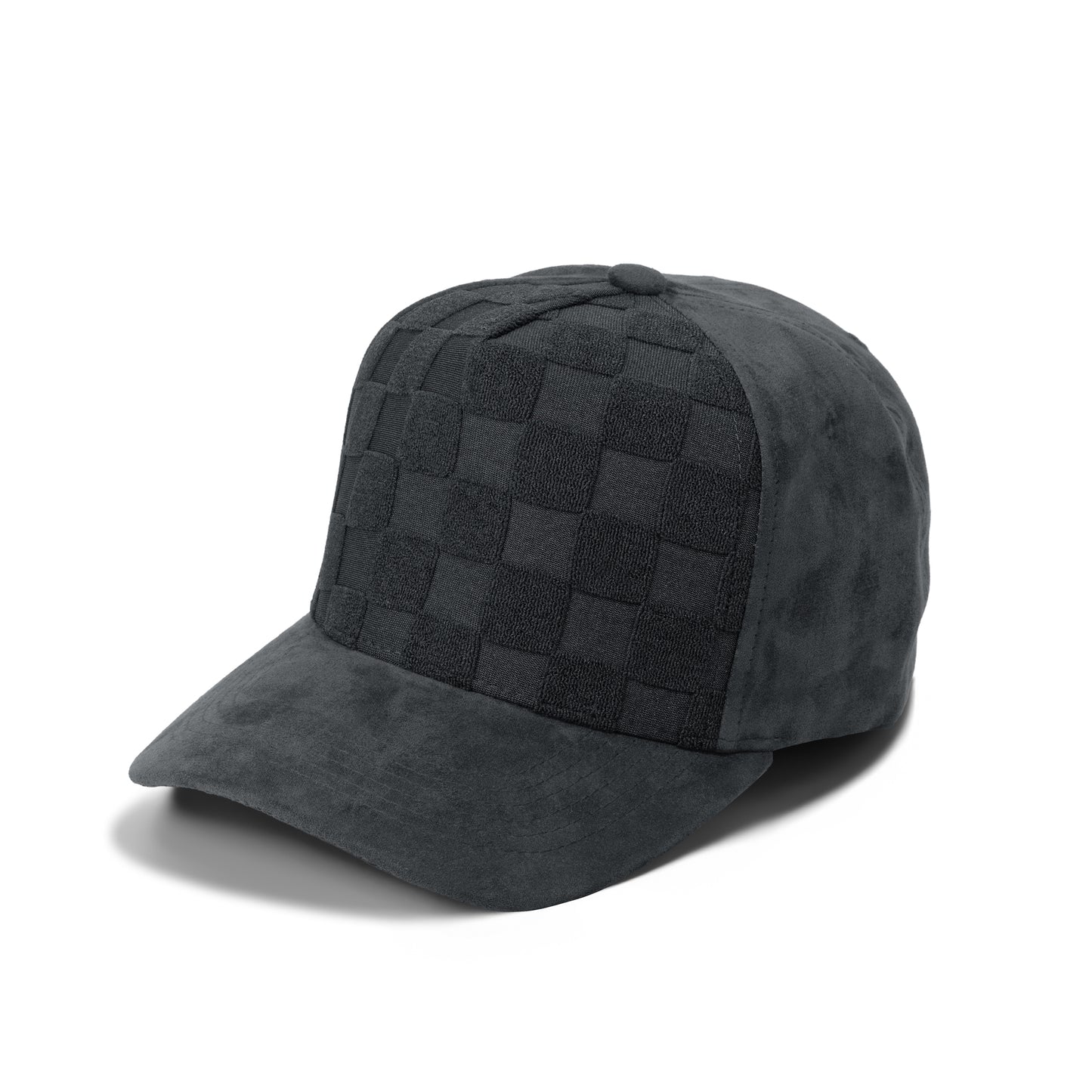 Plain Check Suede Curve 5Panel Hat 5029