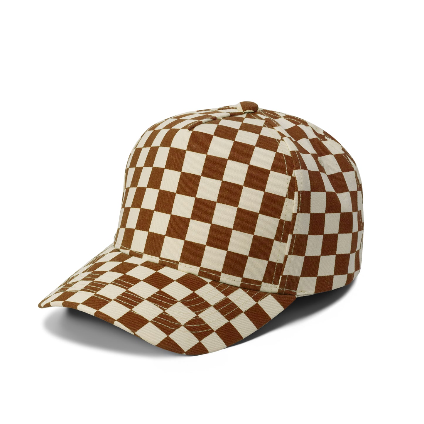 Plain 5Panel Checkboard Hat 5028