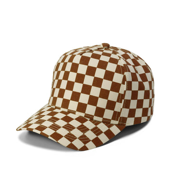 Plain Curve 5Panel Checkboard Hat 5028