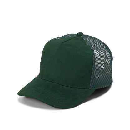 Plain Curve 5Panel Suede Net Mesh Hat 5005-1