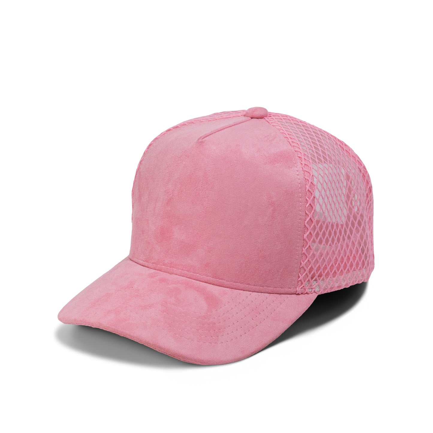 Plain Curve 5Panel Suede Net Mesh Hat 5005-1