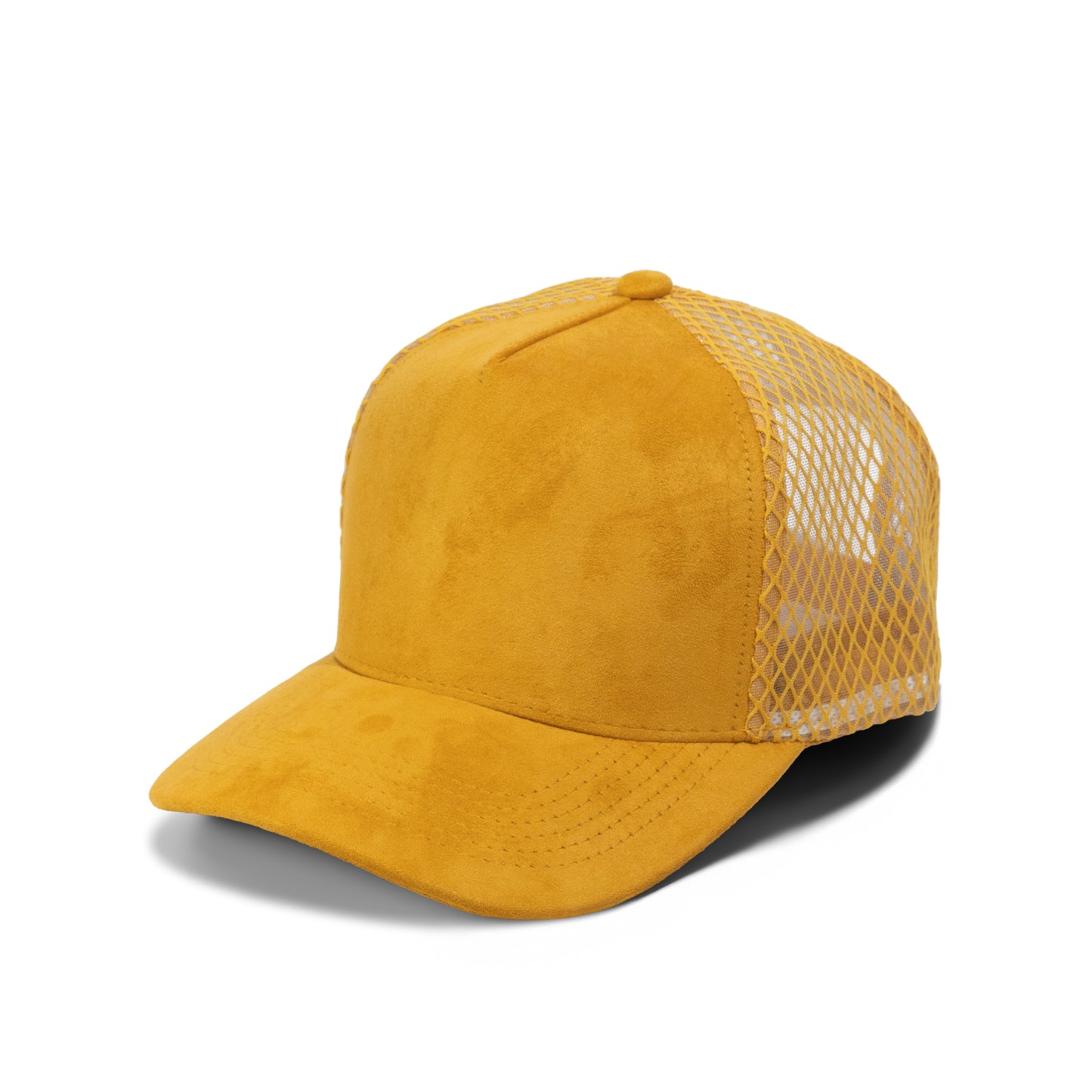 Plain Curve 5Panel Suede Net Mesh Hat 5005-1