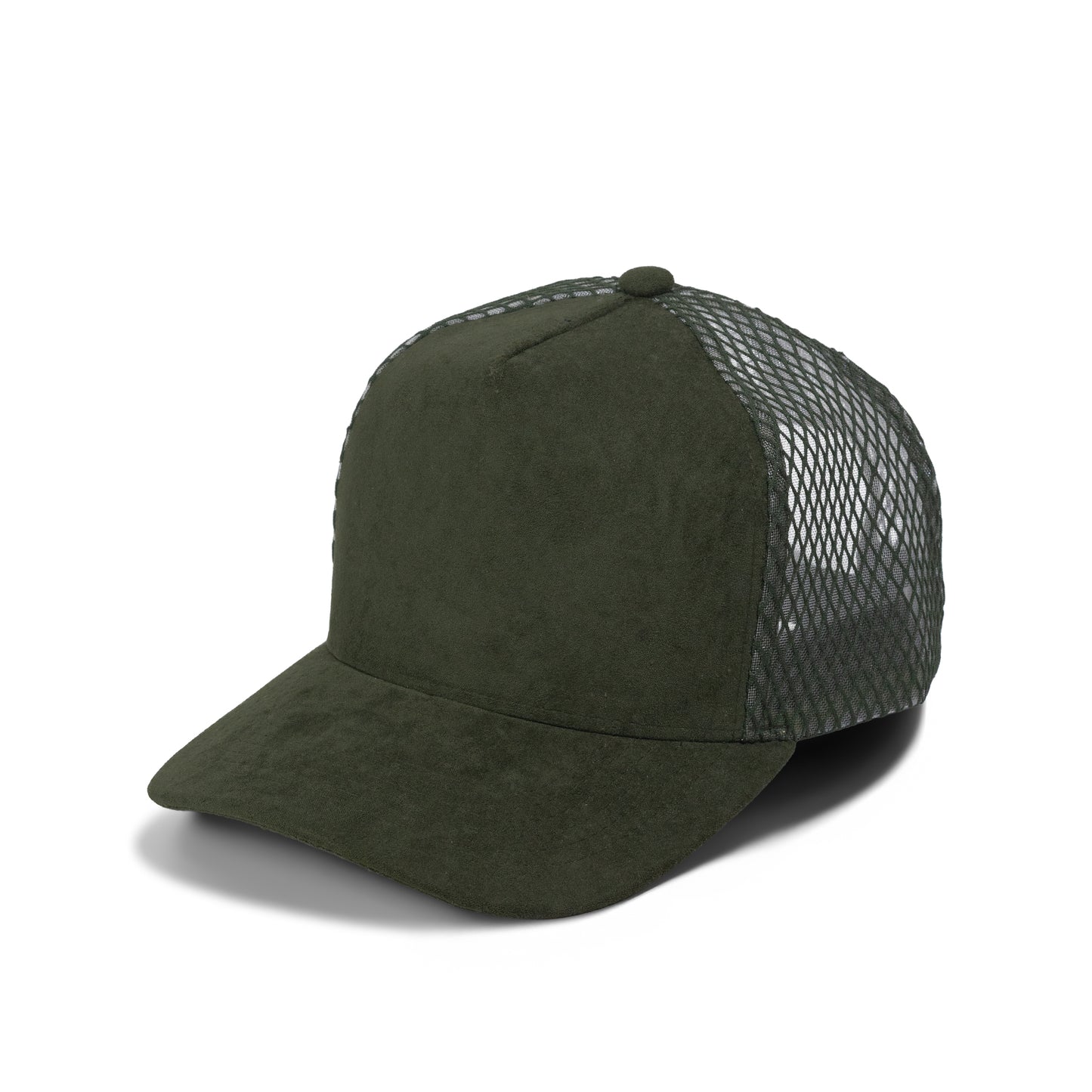Plain Curve 5Panel Suede Net Mesh Hat 5005-1