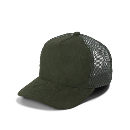 Plain Curve 5Panel Suede Net Mesh Hat 5005-1