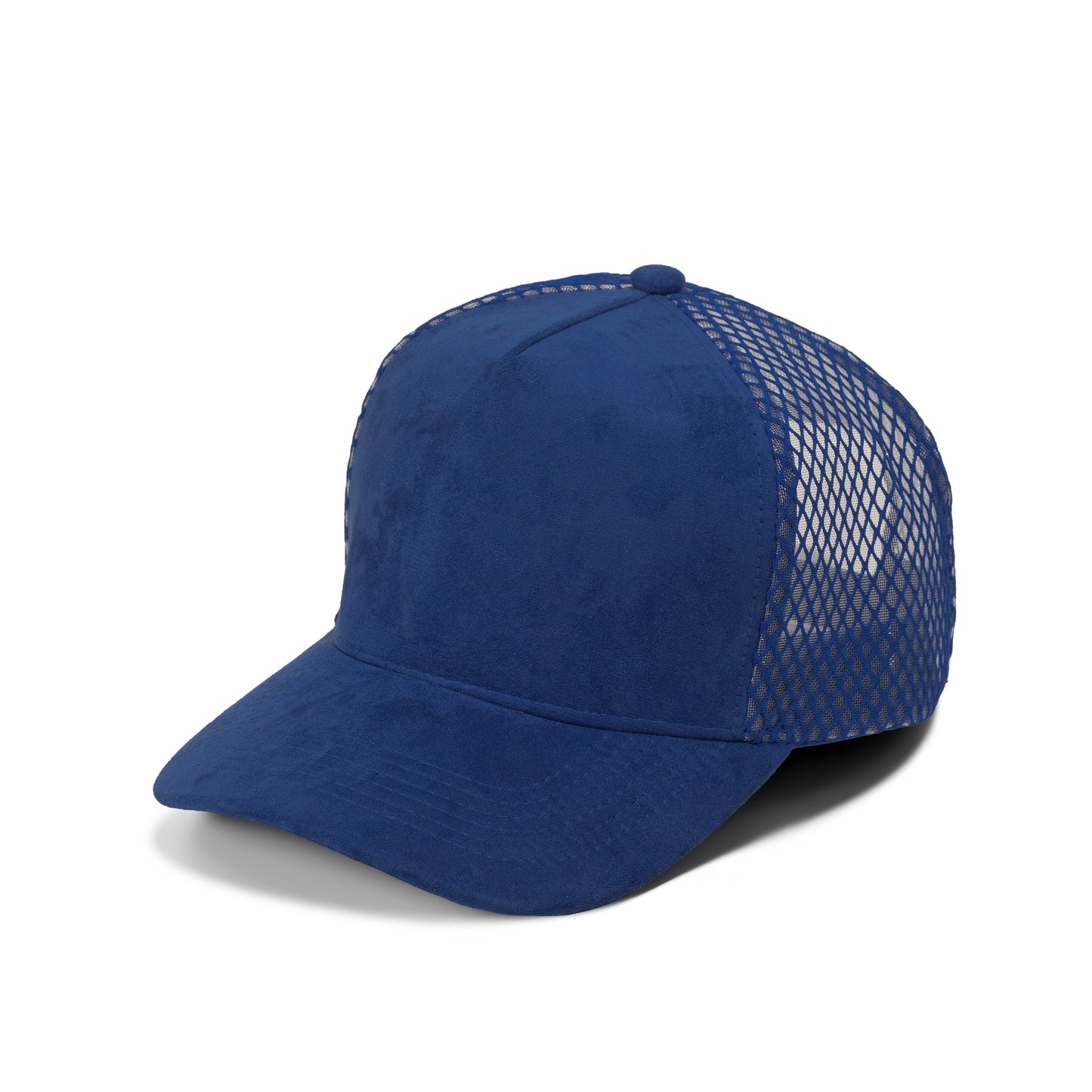 Plain Curve 5Panel Suede Net Mesh Hat 5005-1