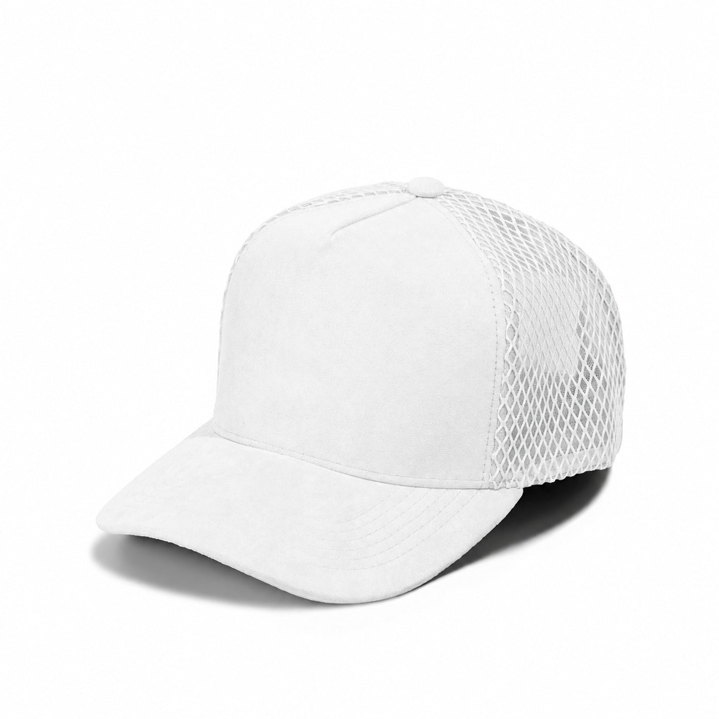 Plain Curve 5Panel Suede Net Mesh Hat 5005-1