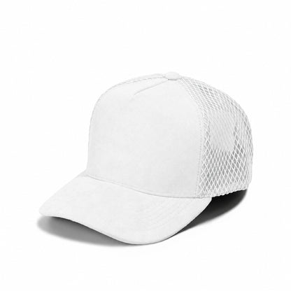 Plain Curve 5Panel Suede Net Mesh Hat 5005-1