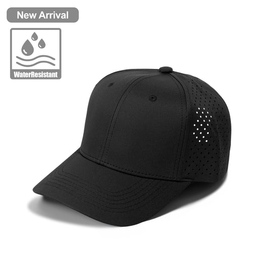 Plain Curve 6Panel Laser Hole Hat Water Repellent 6002
