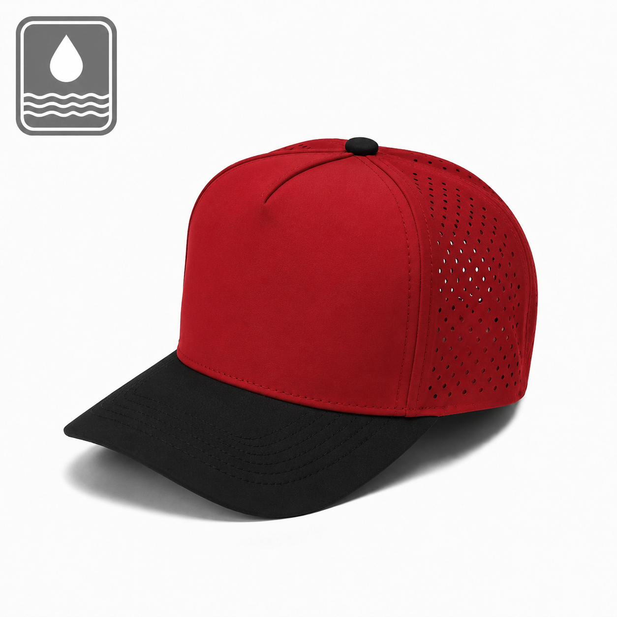 Plain Curve 5Panel Laser Hole Hat Water Repellent 5010