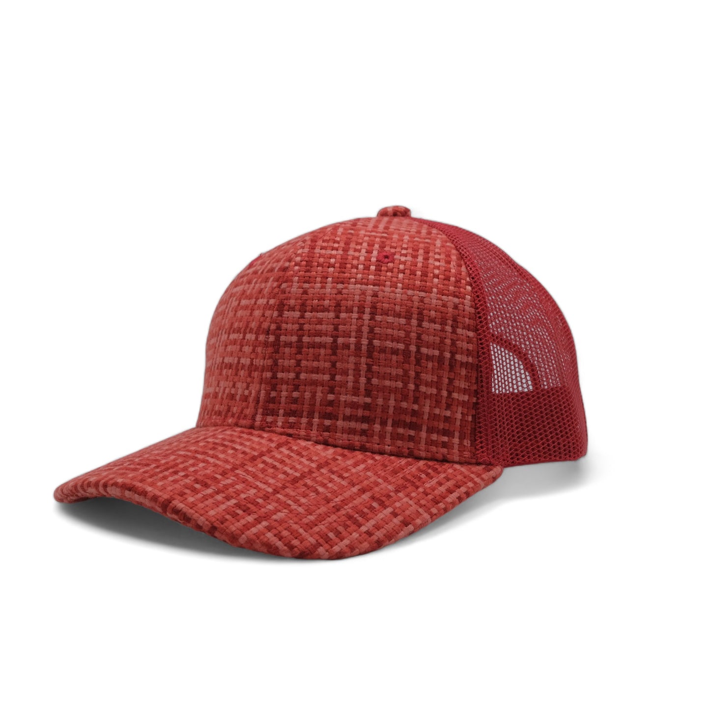 PLAIN CHECK PATTERN MESH HAT - PCP