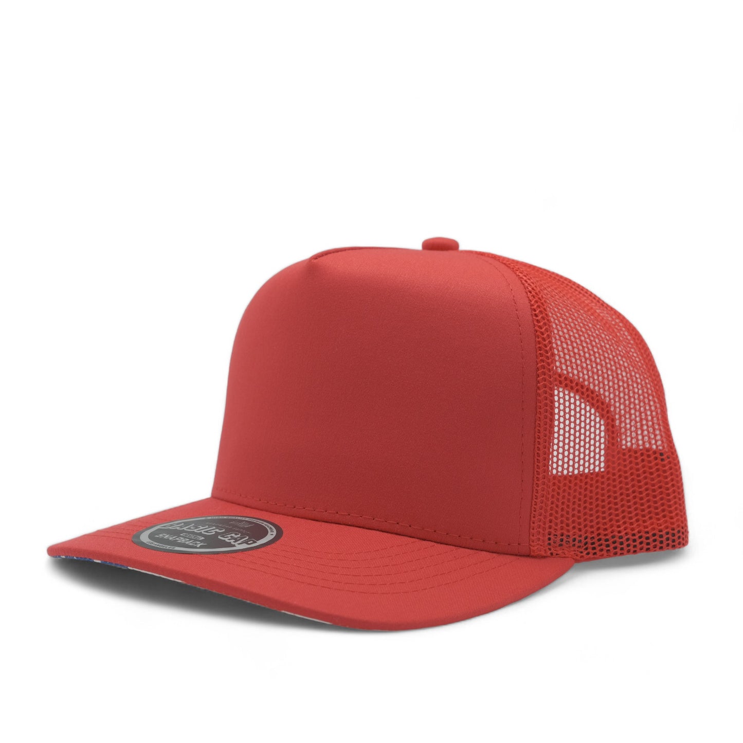 PLAIN CURVE 5PANEL UNDER USA PRINTED MESH HAT - P5MU