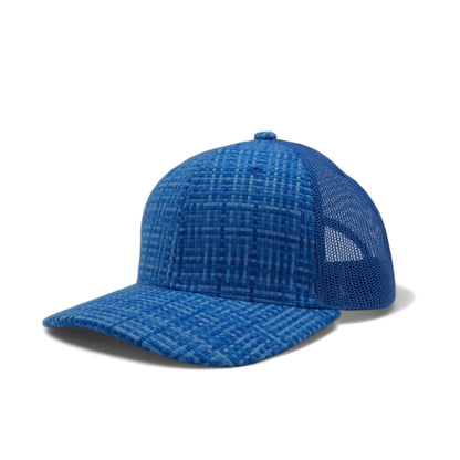 PLAIN CHECK PATTERN MESH HAT - PCP