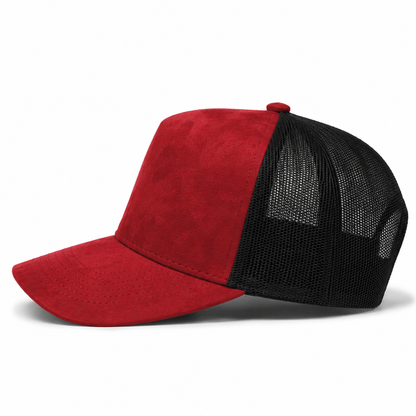 Plain 5Panel Suede Curve Mesh 5005