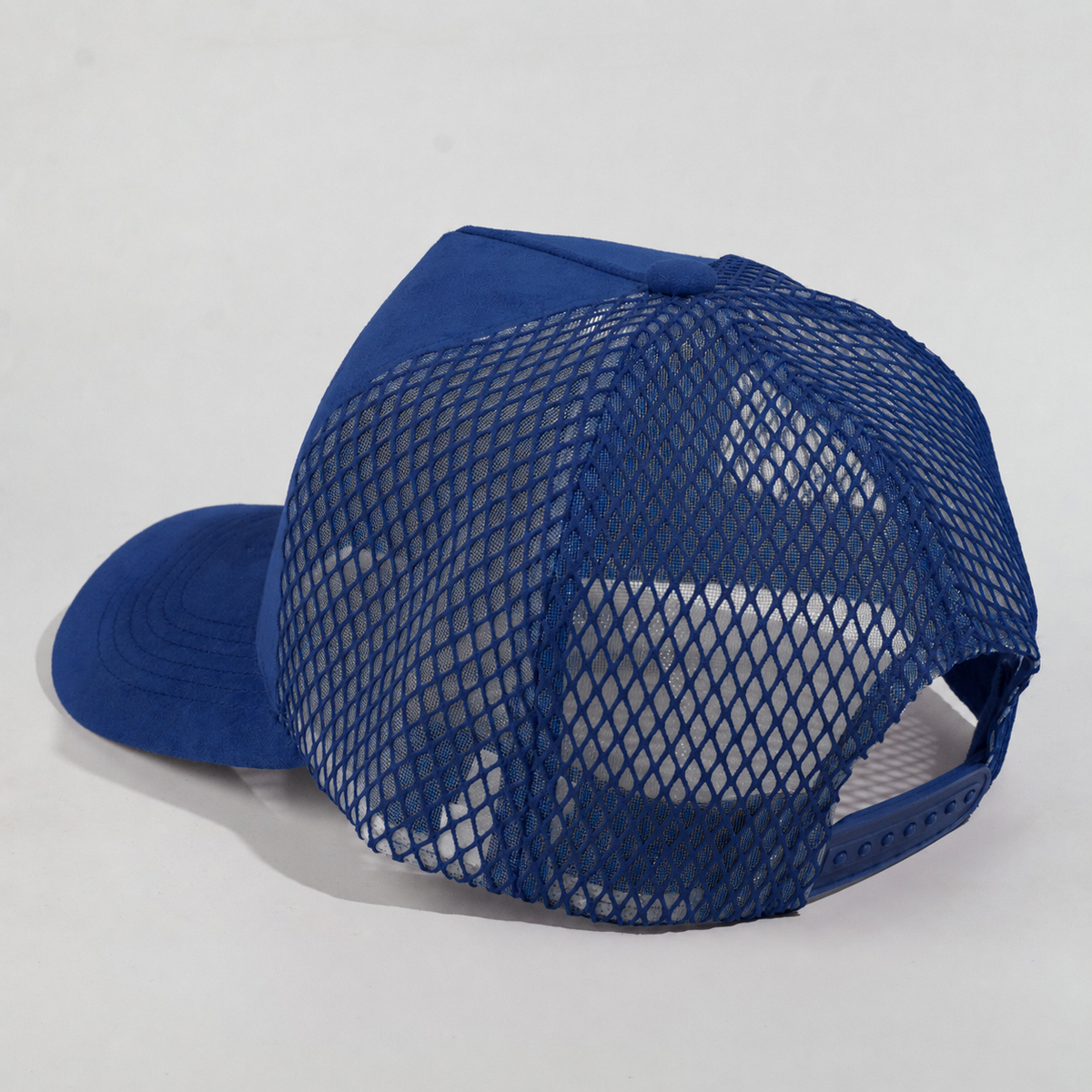Plain Curve 5Panel Suede Net Mesh Hat 5005-1