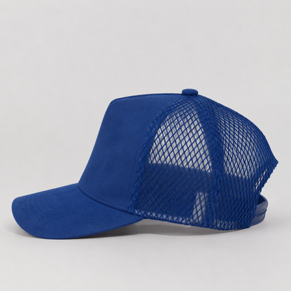 Plain Curve 5Panel Suede Net Mesh Hat 5005-1