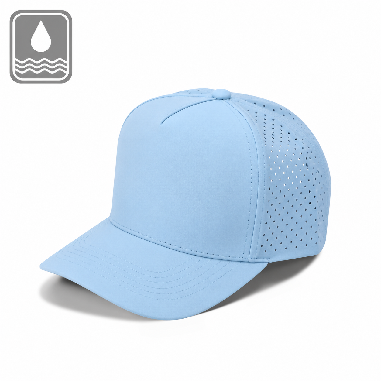 Plain Curve 5Panel Laser Hole Hat Water Repellent 5010