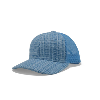 PLAIN CHECK PATTERN MESH HAT - PCP