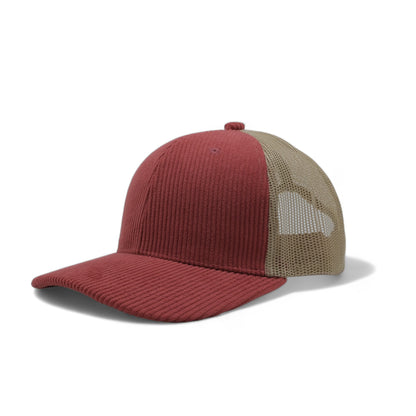 PLAIN CORDUROY PATTERN MESH HAT - PCOP