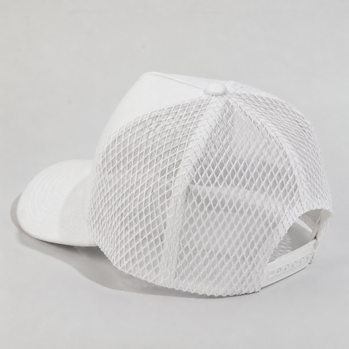 Plain Curve 5Panel Suede Net Mesh Hat 5005-1