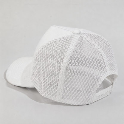 Plain Curve 5Panel Suede Net Mesh Hat 5005-1