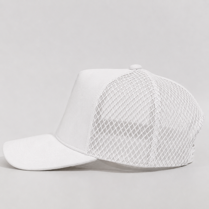 Plain Curve 5Panel Suede Net Mesh Hat 5005-1