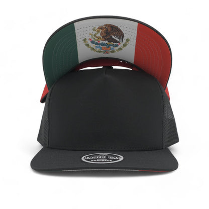 PLAIN CURVE 5PANEL UNDER MEXICO PRINTED MESH HAT - P5MM