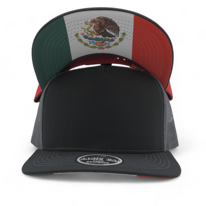 PLAIN CURVE 5PANEL UNDER MEXICO PRINTED MESH HAT - P5MM