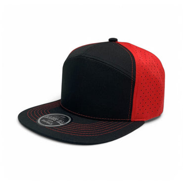 Plain Flat 7Panel Laser Hole Hat 7001