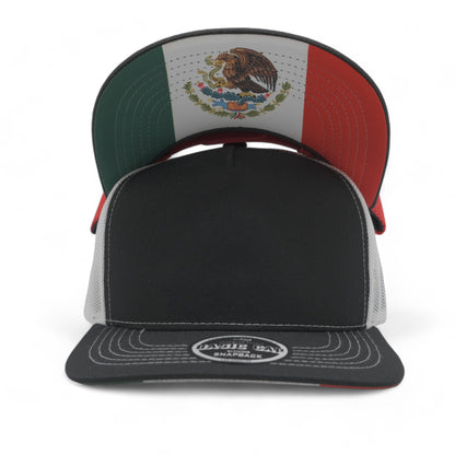 PLAIN CURVE 5PANEL UNDER MEXICO PRINTED MESH HAT - P5MM