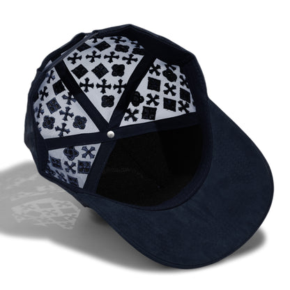 Plain 5Panel Suede Mesh Monogram with Rhinestones 5021