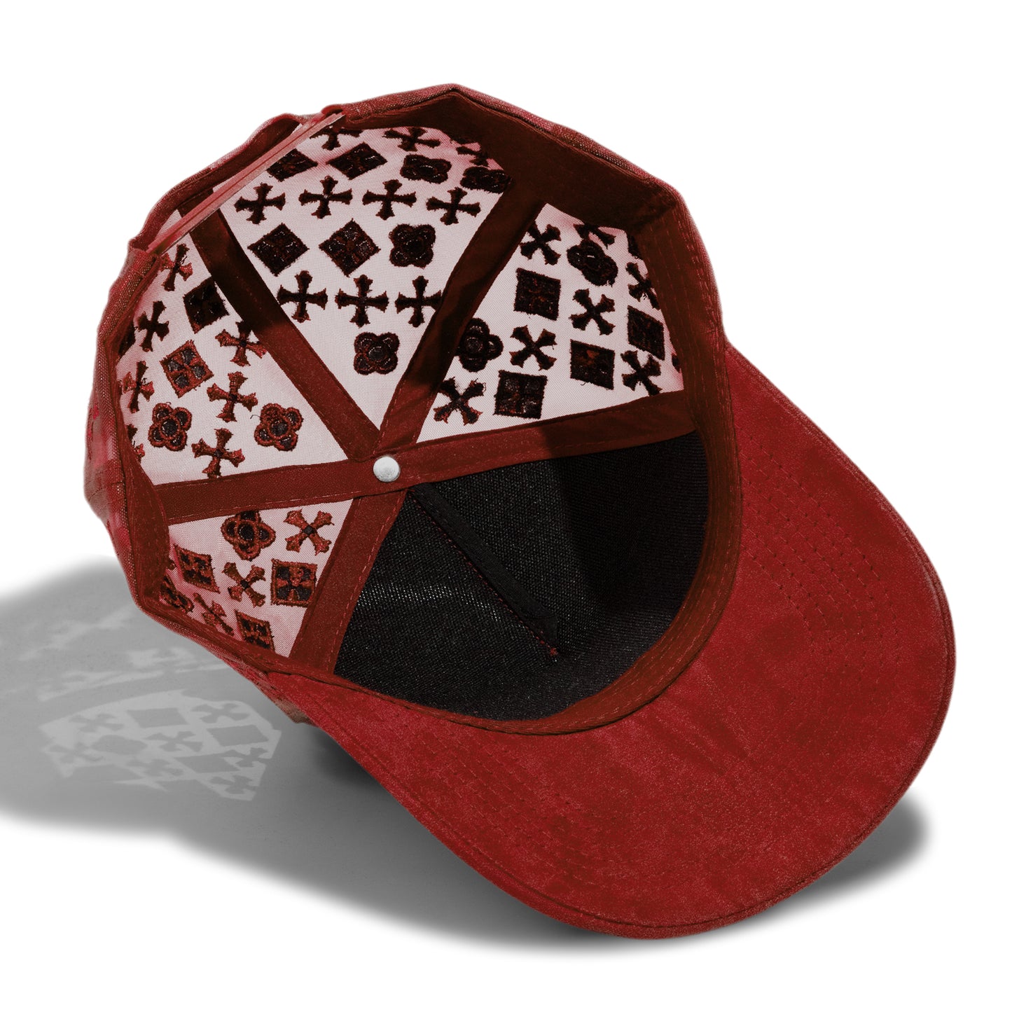 Plain 5Panel Suede Mesh Monogram with Rhinestones 5021
