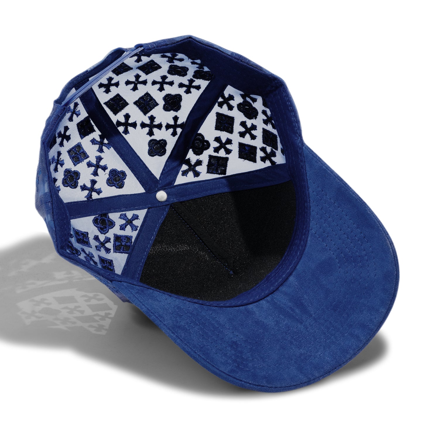 Plain 5Panel Suede Mesh Monogram with Rhinestones 5021