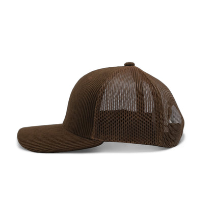 PLAIN CORDUROY PATTERN MESH HAT - PCOP