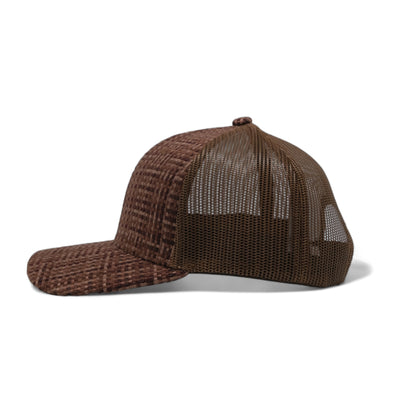 PLAIN CHECK PATTERN MESH HAT - PCP