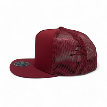 Plain Flat 5Panel Mesh Hat 5052