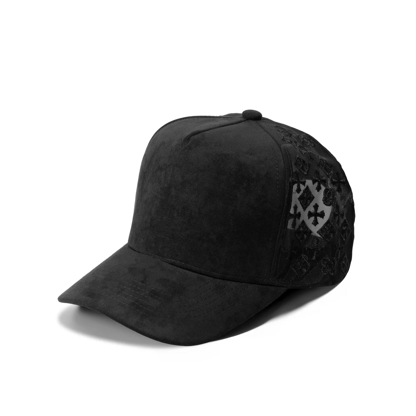 Plain 5Panel Suede Mesh Monogram Design