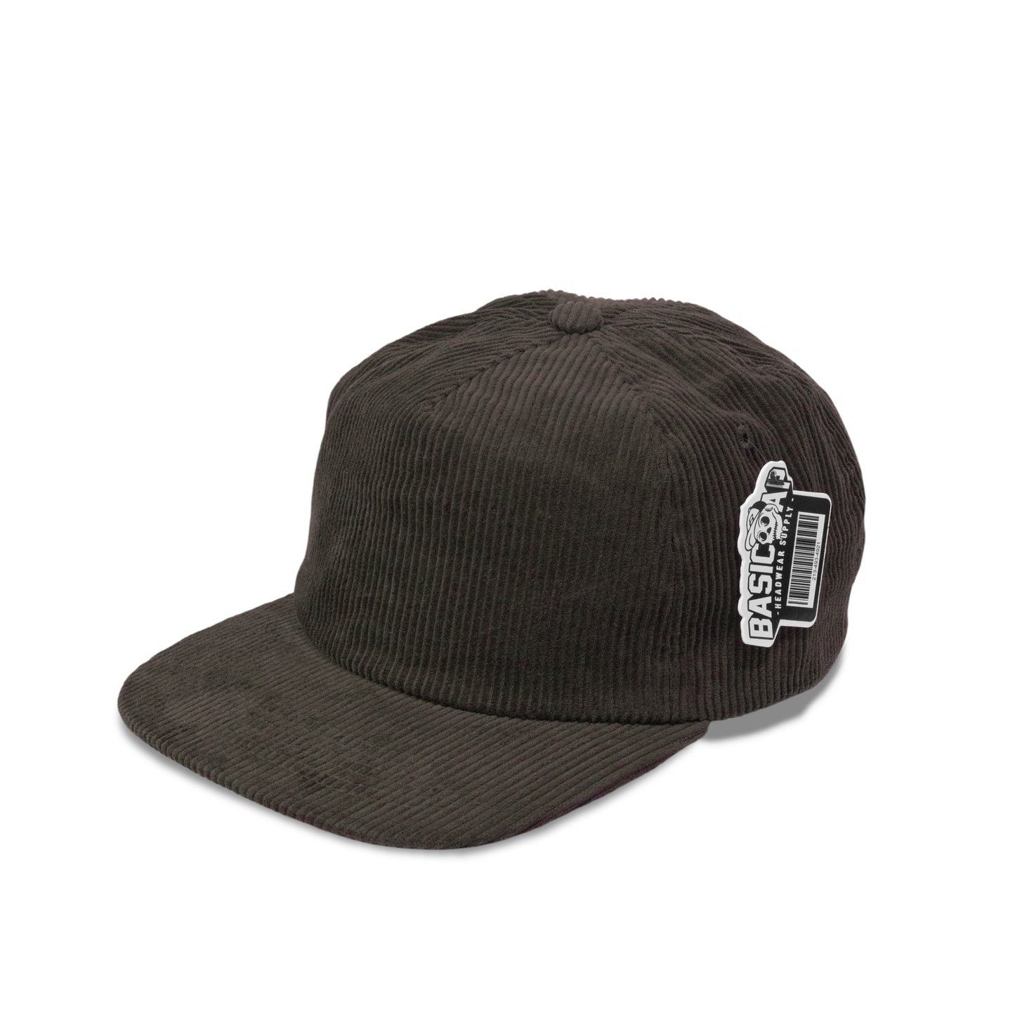 Plain 5Panel Unstructured Full Corduroy Flat Hat 5054