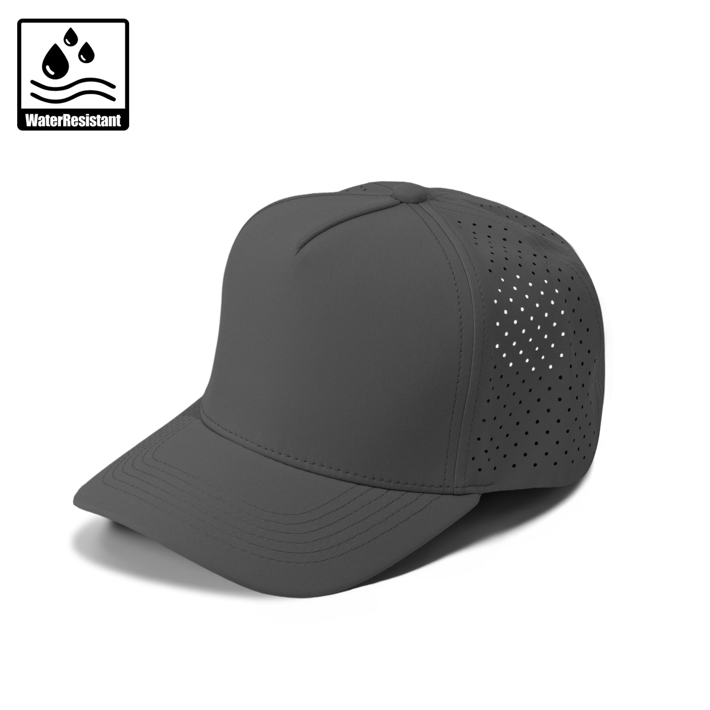 Plain Curve 5Panel Laser Hole Hat Water Repellent 5010