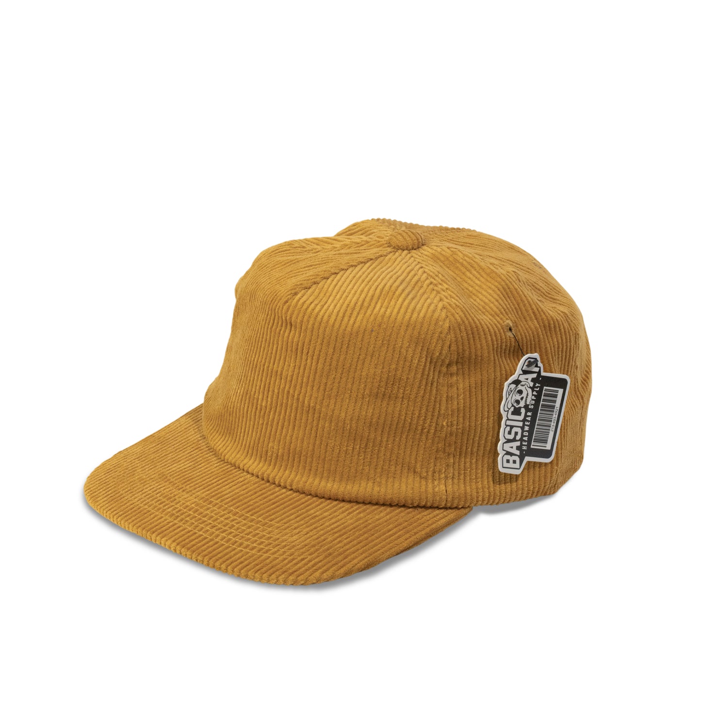Plain 5Panel Unstructured Full Corduroy Flat Hat 5054