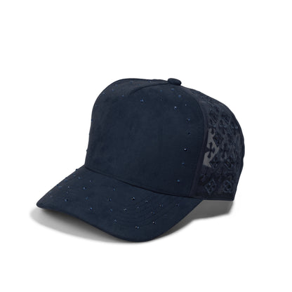 Plain 5Panel Suede Mesh Monogram with Rhinestones 5021