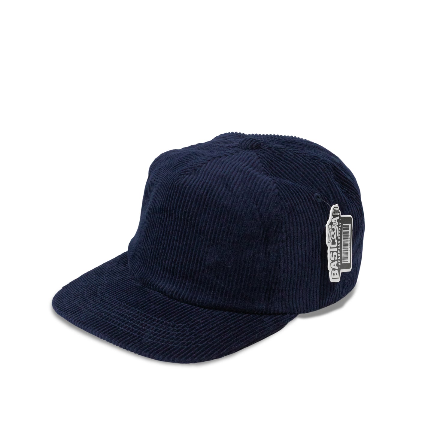 Plain 5Panel Unstructured Full Corduroy Flat Hat 5054