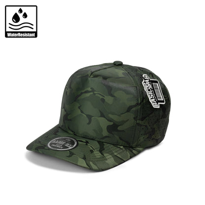 Plain Curve 5Panel Camo Laser Hole Hat Water Repellent 5009