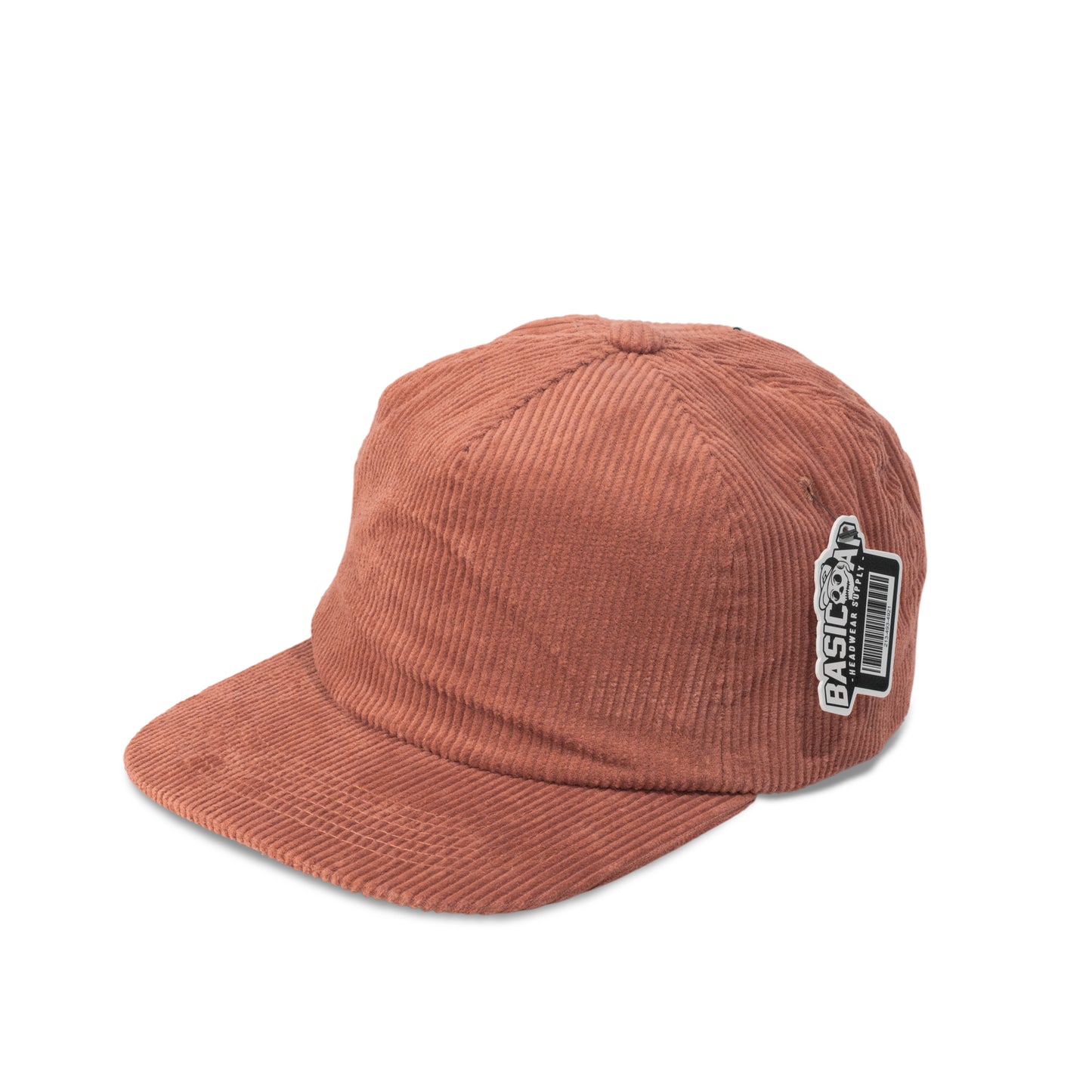 Plain 5Panel Unstructured Full Corduroy Flat Hat 5054