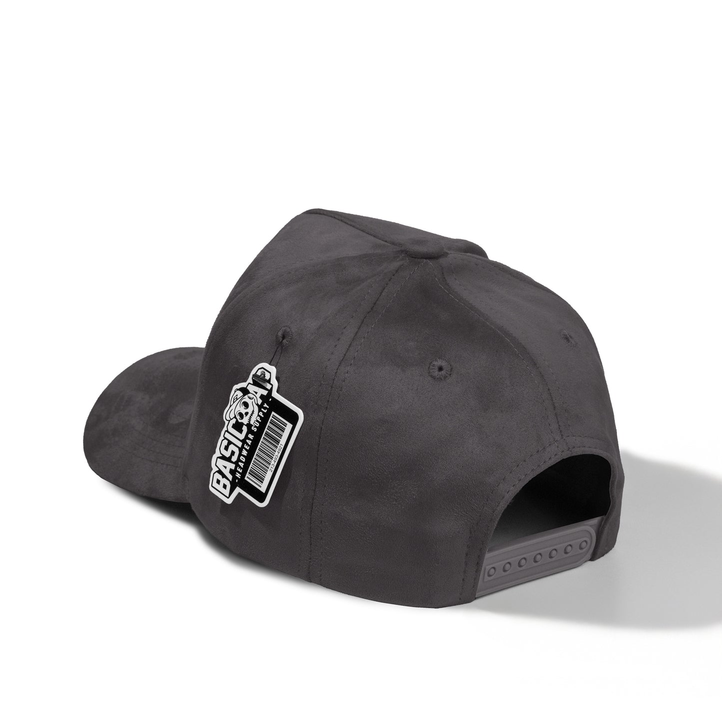 Plain 5Panel Full Suede Snapback Hat 5004