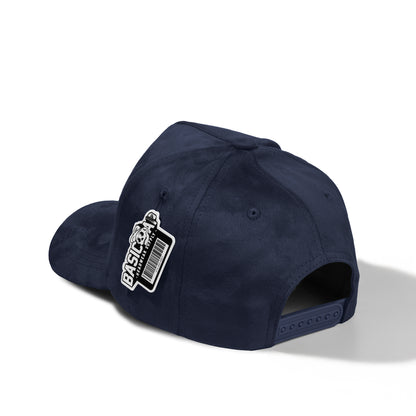 Plain 5Panel Full Suede Snapback Hat 5004
