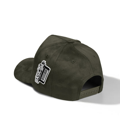 Plain 5Panel Full Suede Snapback Hat 5004