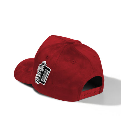 Plain 5Panel Full Suede Snapback Hat 5004